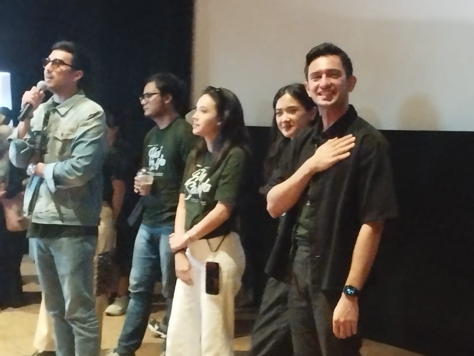 Pemain Film Hati Suhita saat konpers di Bioskop XX1 Jogja City Mal.