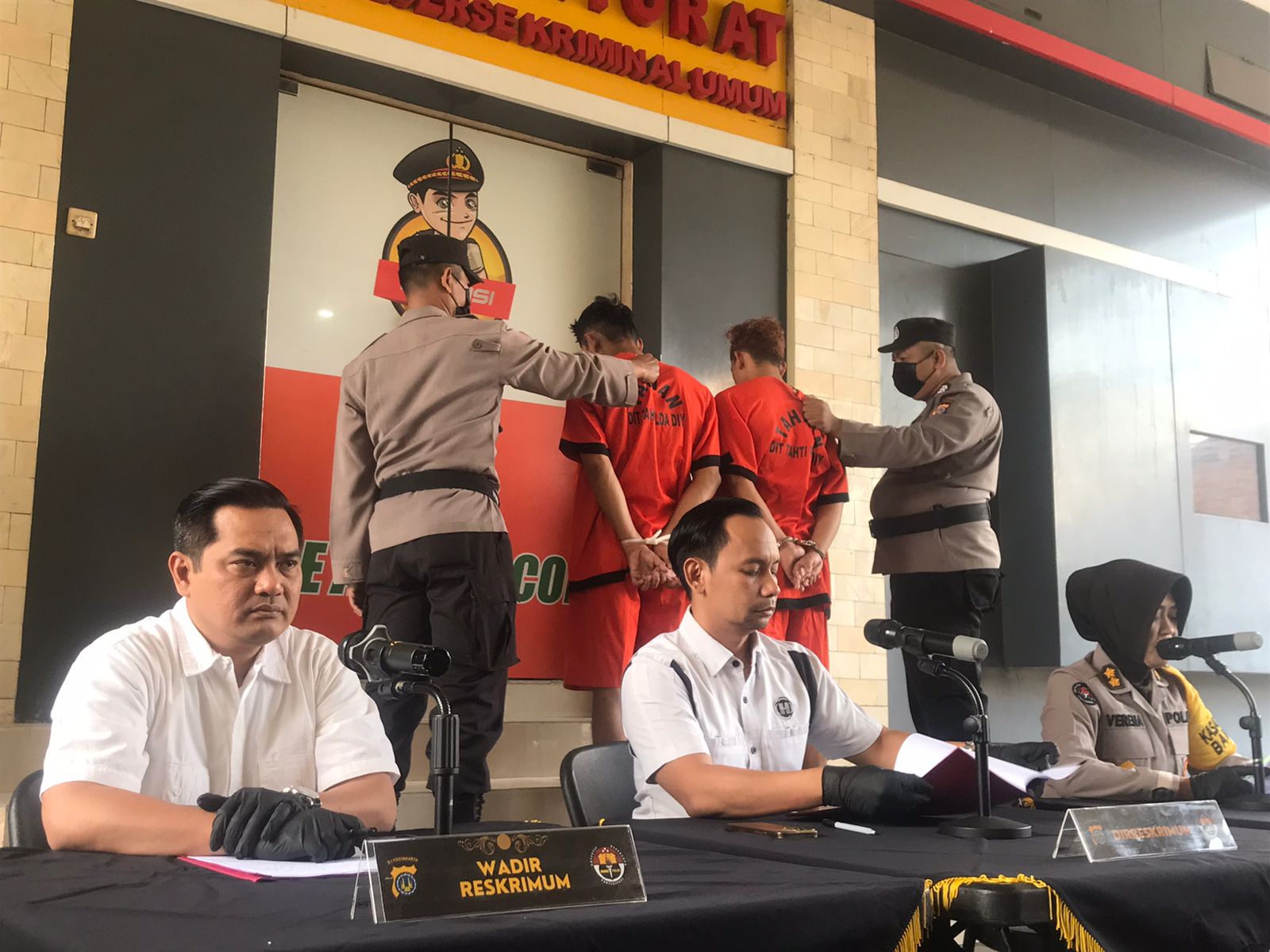 Konferensi pers Polda DIY kasus mutilasi di Sleman