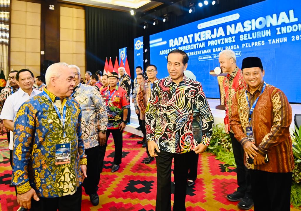 Buka Rakernas APPSI Tahun 2023, Presiden Minta Gubernur Dorong Belanja Masyarakat. Foto: Laily Rachev - Biro Pers Sekretariat Presiden