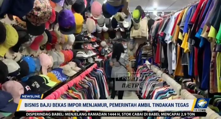 Bisnis baju bekas di larang, UMKM kelihkan hal ini. Sumber gambar: tangkap layar youtube @METRO TV